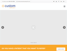 Tablet Screenshot of customhomehealth.com